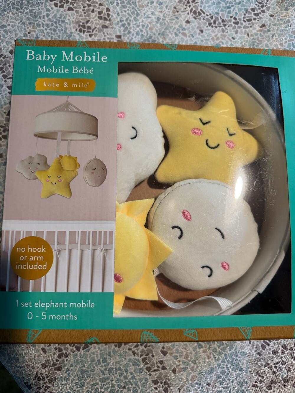Kate & Milo Sun and Sky Gender-Neutral Baby Crib Mobile